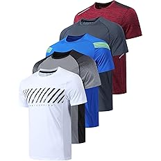 Mens 5 Pack Performance T-Shirts - Image 2