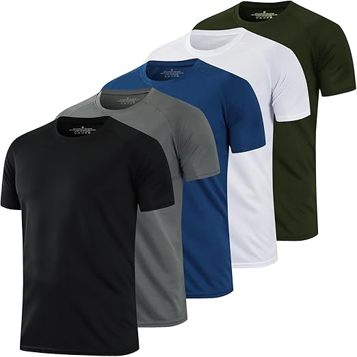 Mens 5 Pack Performance T-Shirts